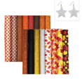thumbnail image 3 of 16 hojas Hoja de material cuero sintético Impreso Cuero artificial de Tela de material cuero sintético para accesorios para el cabello, aretes, bolsos, fab mayimx Hojas de tela de PU, 3 of 9