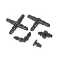 thumbnail image 1 of Tubing Connector,Inch Water Lawn Pieces Kit Drip Kit Drip Barbed 200 Pieces Kit Barbed Compatible With Water Lawn Drip 4-way 20 80 With 1/4 Inch 1/4 Inch Water Lawn Drip 4-way Leeofty Qisuo Kit 200, 1 of 6