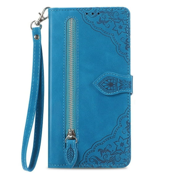Case For IPhone16/16 Pro/16 Plus/16 Pro Max, Leather Protective Cover Zipper Wallet Flip Phone Case
