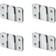 thumbnail image 1 of Flush Mount Brackets, Headboard Wall Fixing Brackets Wall Mount Interlocking Z Clip Hook Hardware For Furniture Connecting, Pictures Mirrors, 1 of 5