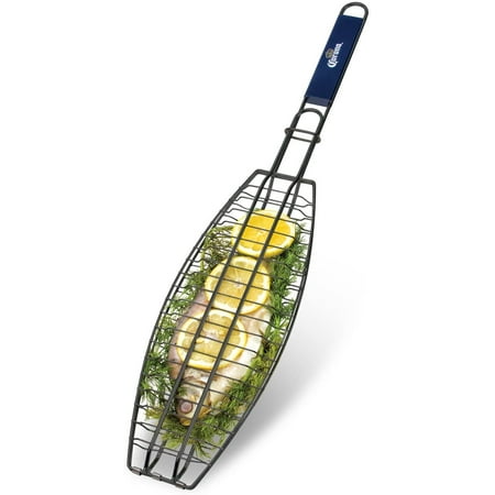 Corona Fish Grilling Basket with Locking Handle for Outdoor Tool for Grilling Any Fish Up To 13.5"