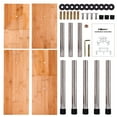 thumbnail image 6 of Ollieroo Mulitiple Corner Shelf Bamboo 2 Tier Kitchen Spice Rack Countertop Corner Shelves and Pantry Cabinet Storage Free-Standing Bathroom Storage Shelves, 6 of 9