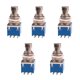 thumbnail image 1 of 5pcs Efectos De Guitarra Eléctrica Foot Switch Verdadero Con Bloque rminales De Soldadura Yuyangstore Interruptor de pedal de efectos de guitarra, 1 of 8