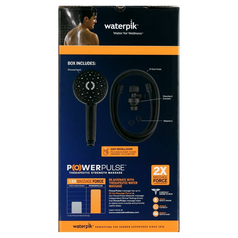 Waterpik PowerPulse Massage Hand Held Shower Head, XSP-755ME