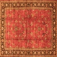 thumbnail image 1 of Ahgly Company Indoor Square Oriental Orange Traditional Area Rugs, 6' Square, 1 of 1