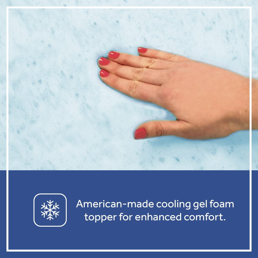 Sealy Cozy Cool Hybrid 2-Stage Innerspring Gel Baby Crib and Toddler Mattress