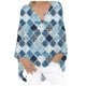thumbnail image 1 of Gibobby Playera Termica Para Mujer Camisas de mujer Camisa superior suelta con estilo diario（Azul marino， XXL), 1 of 3