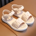 thumbnail image 5 of NOKIO Girls' Closed Toe Sandals Children Sandals Soft Flat Shoes Fashion And Comfortable Small Medium And Large Children Soft Bottom Waterproof Lightweight Baby Princess Sandals, 5 of 7