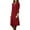 Red, variant on Sngxgn Women's Fall Long Sleeve Dress Turtleneck Slim Fit Ribbed Knit Slit Midi Dress(Grey,M)