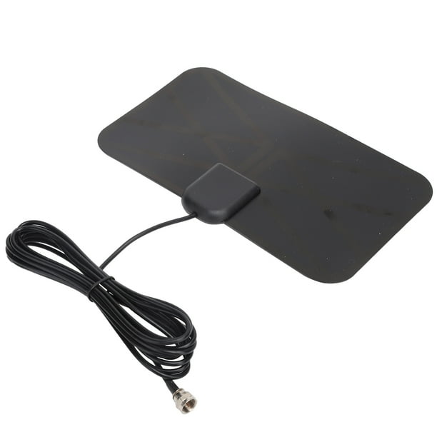 Antena Digital de Alta Definición Interiores Interiores Antena de Alta Ganancia de Alta Ganancia Antena de TV Patrón de Cuadrícula Pequeña Negra