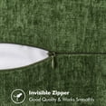 thumbnail image 3 of Fundas de almohada decorativas MIULEE, 30 x 51 cm, color verde musgo, paquete de 2, 3 of 7