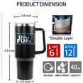 thumbnail image 4 of Gifts for Dad 40 OZ Tumbler Cup Fathers Day Birthday Christmas Gifts Dad Fuel Coffee Mug with Handle, 4 of 6