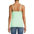 thumbnail image 4 of No Boundaries Rib Cami Top, 1 or 5-Pack, Women's, 4 of 5