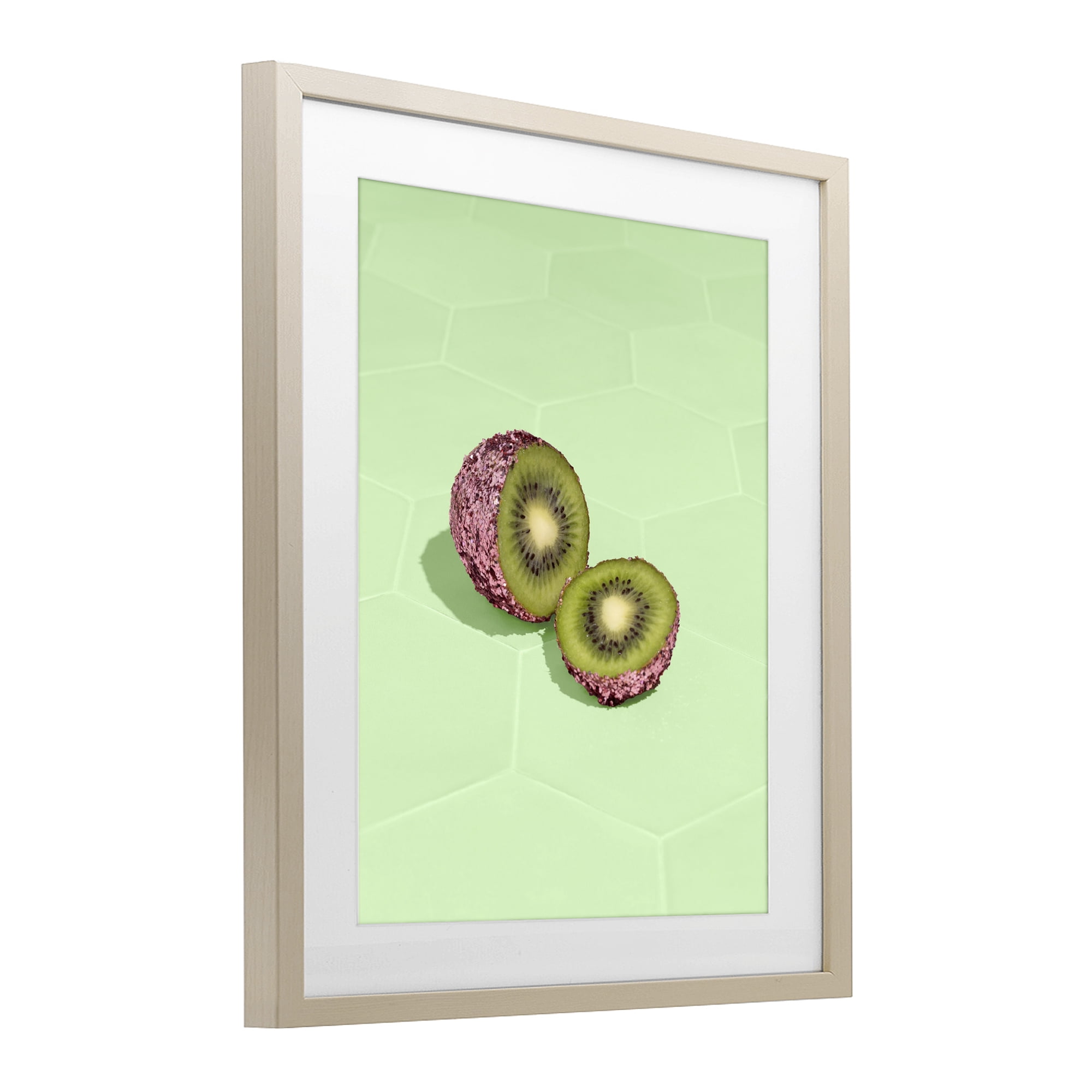 Stupell Industries Green Glimmer Kiwi Birch Framed Print Under Glass, design by LISH Creative