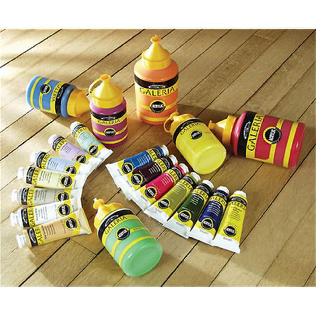 Winsor & Newton Galeria Acrylic Paint - 500ml Tube - Process Yellow (Professional Artist Quality)