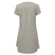thumbnail image 5 of Vestido de cáñamo de bambú con estampado de cobertura suelta y cuello en V retro vintage de manga corta para mujer Pompotops  ghjkhdj17556, 5 of 5