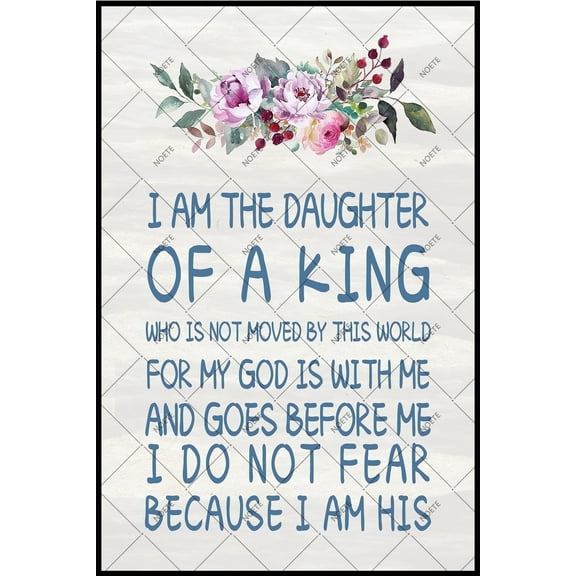 Noete Psalm 23 Wall Art 8x12 Inch Tin Sign Inspirational Bible Verse Print Christian Scripture Decor for Bedroom, Living Room, Office Uplifting Gift for Women & Girls