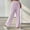 Purple, variant on Royisotas Straight Wide Leg Womens Plus Size Pants Checkered Summer High Waist Casual Palazzo Elastic Waist Drawstring Pants