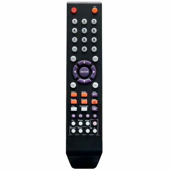 New 142020479999K Remote Control for Sceptre TV E195BVSR E195BV-SR E505BV E195BVSR E505BVFMQK E505BVFMQKC E195BV SR E246BD