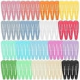 thumbnail image 1 of Zhuge Pinzas para el pelo para niñas, 80 piezas, pinzas para el pelo a presión para pinzas para el pelo de metal de colores, 18 colores sólidos (80 piezas), 1 of 4