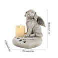 thumbnail image 3 of wtgtog Dog Tombstone Statue, Resin Outdoor Garden Monument, LED Candle Illuminating Design, Weather-Resistant, Perfect for Pet Memorial Garden Decor, heartfelt Remembrance Ornament, 3 of 6