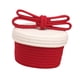 thumbnail image 4 of Cesta de cuerda de algodón con tapa, organizador de cestas, cesta tejida para decoración del hogar 22cmx22cmx12cm, 4 of 9