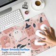 thumbnail image 4 of Long Mouse Pads for Desk,Pink Hued Cute Halloween Ghosts Pattern Desk Mats on Top Of Desks, Desk Mouse Pad Extra Large with 3mm Non-Slip Base and Stitched Edge for Gaming,Office,Work,Home 35.4x15.7in, 4 of 5