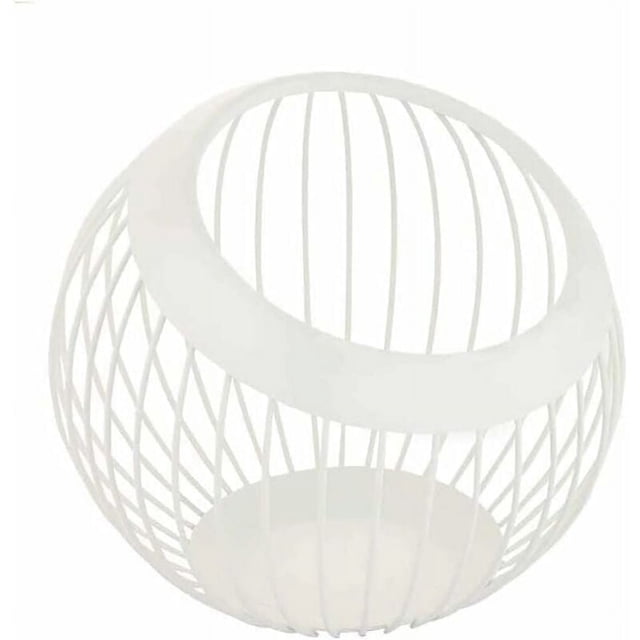 Cesta de frutas, frutero, almacenamiento decorativo para frutas, organizador de cocina, almacenamiento de frutas para aperitivos de verduras Blanco
