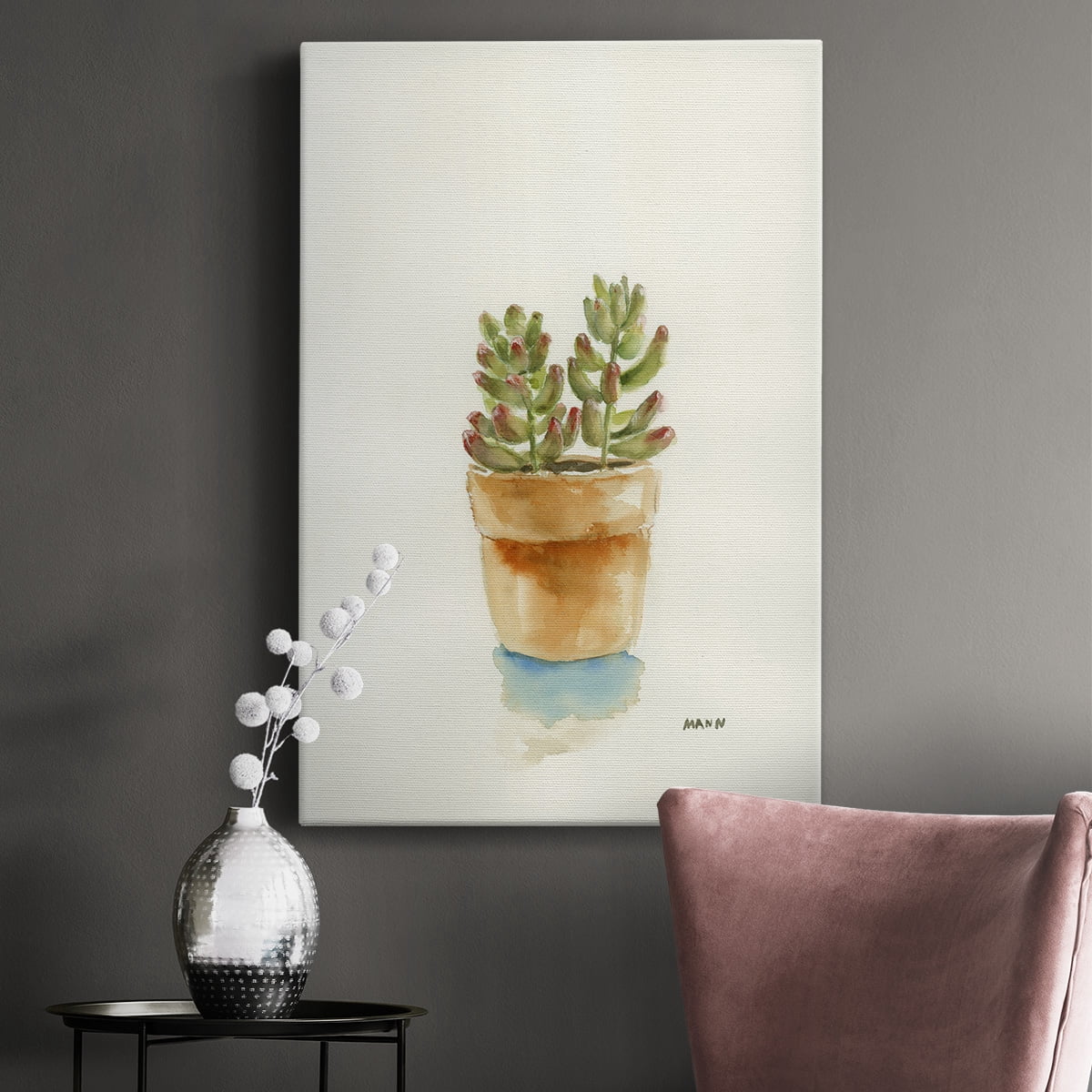 Succulent III Premium Gallery Wrapped Canvas - Ready to Hang