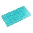thumbnail image 2 of Organizador de pastillas de 14 compartimentos, , , estuche , 2 veces , pastillero portátil, caja de almacenamiento para Azul Sunnimix Organizador de almacenamiento, 2 of 8