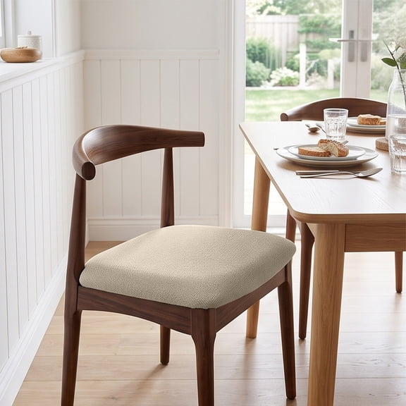 Velvet Stretch Dining Chair Seat Covers Elastic Cushion Slipcovers,D