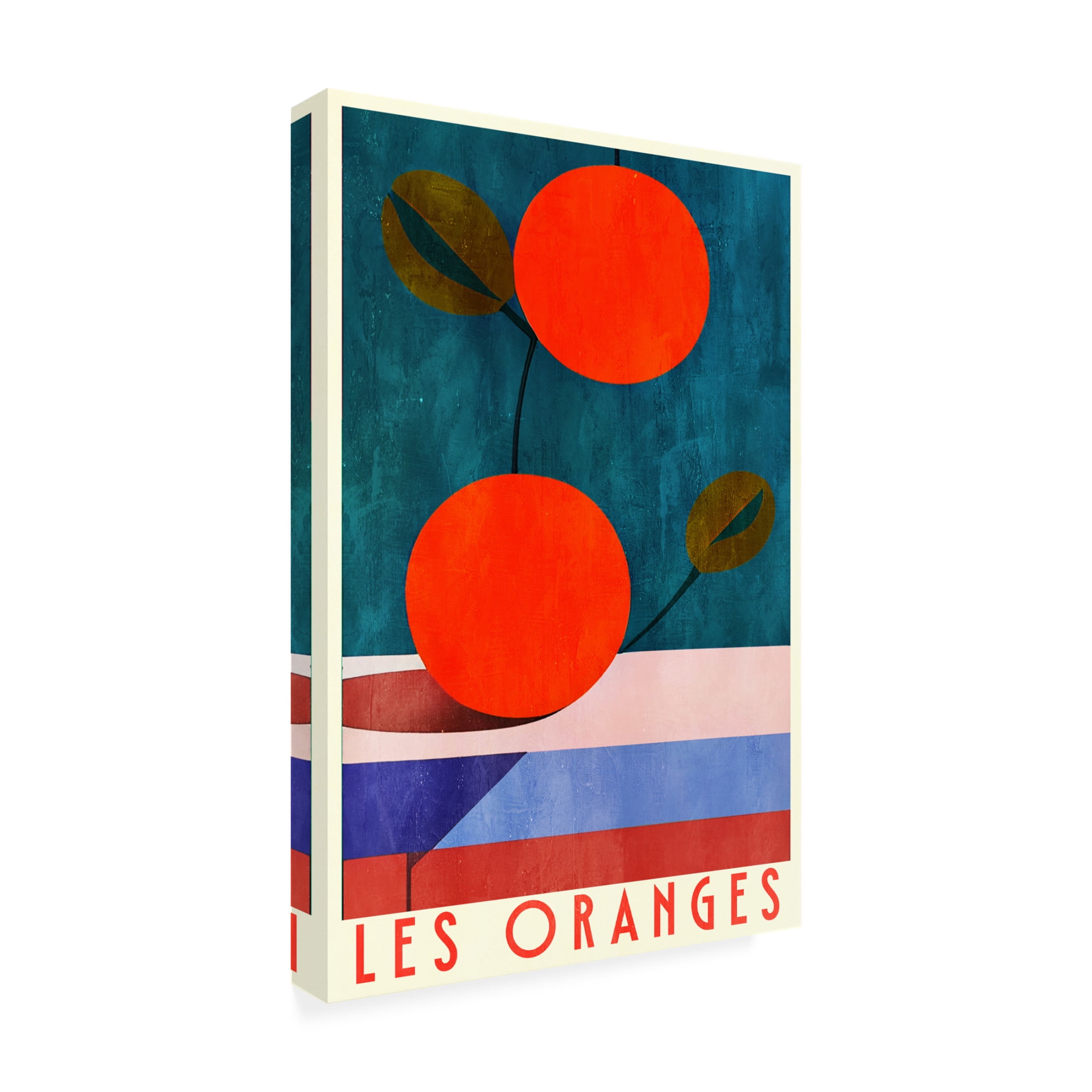Canvas Wall Art - Bo Anderson 'Les Oranges' Wall Art for Living Room, Bedroom, or Office D?cor by Trademark Fine Art - 22 x 32 Inches