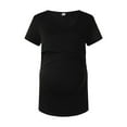 thumbnail image 1 of T-shirt de Maternité pour Femmes à Ourlet Régulier, Décontracté, Manches Courtes, Col Rond, Basique, Allaitement, Haut T-Shirt, 1 of 2