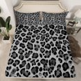 thumbnail image 2 of Homewish Leopard Cheetah Print Full Size Sheets 4-Piece for Kids Children Teens,Abstract Geometric Breathable Bed Sheets,Jungle Animal Print Lightweight Sheet Sets,Super Cozy Room Decor, 2 of 7