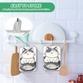 thumbnail image 4 of Yayeee Pot Holders Kitchen Heat Resistant with Pocket 7"x9.8" Cotton Oven Cooking Hot Pads, Black Cute Cat, 4 of 7