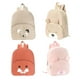 thumbnail image 4 of Guardurnaity Mochila infantil de pana bordada con animales para niños, ideal para la escuela, viajes y guardería. Mochilas Oso caqui, 4 of 6