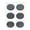 Black, variant on Antislip Drum Skin Covers With Vibrations Damping Shock Absorbing Drum Skin Protectors For Smooth Playing Experience