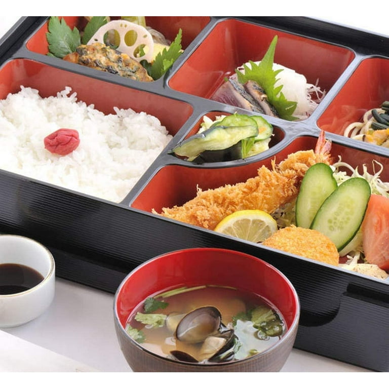 Large Japanese Bento Box 6 Compartmets 14x10.5in #WZ135