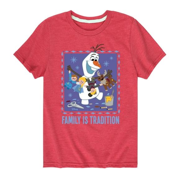 Frozen 2 - Olaf Family Is Tradition - Toddler And Youth Short Sleeve Graphic T-Shirt