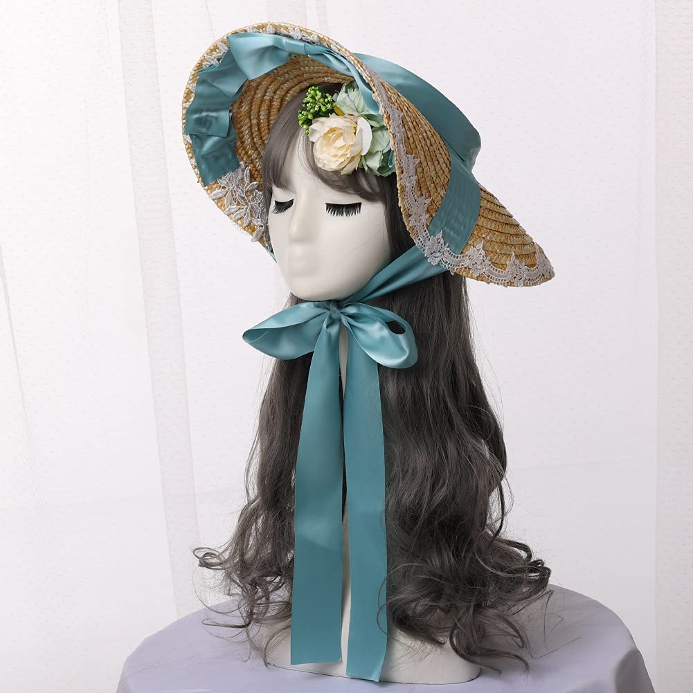 Girls Women Victorian Tea Party Sun Hat 