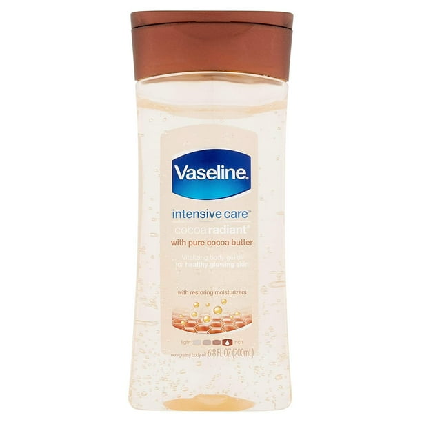 Vaseline Intensive Care Cocoa Radiant Body Gel Oil, 6.8 Ounce