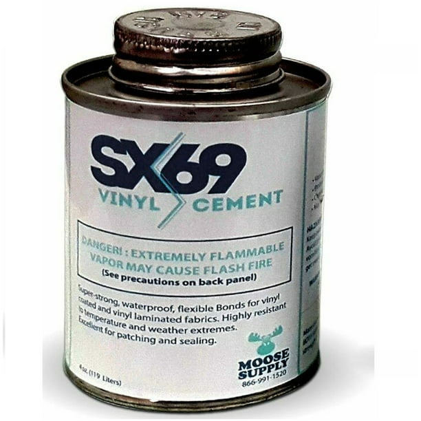 Moose Supply SX69 Vinyl Cement Glue, Oz Waterproof Fast Dry Flexible Adhesive - Walmart.com