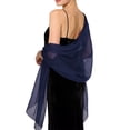 thumbnail image 2 of AHMOMEI Women’s Sheer Chiffon Shawl Wraps, Lightweight Solid Color Stole Scarf, Elegant Cover Up for Evening Dresses Wedding Bridesmaid Party (H), 2 of 3