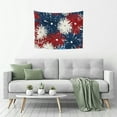 thumbnail image 5 of PRATYUS Red White Blue Stars Tapestry Wall Hanging 100% Polyester 40x30in, 5 of 6