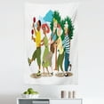 thumbnail image 1 of Retirement Tapestry, Group of Seniors with a Young Dancer Doing Line Dance During Holiday, Fabric Wall Hanging Decor for Bedroom Living Room Dorm, 5 Sizes, Multicolor, by Ambesonne, 1 of 1
