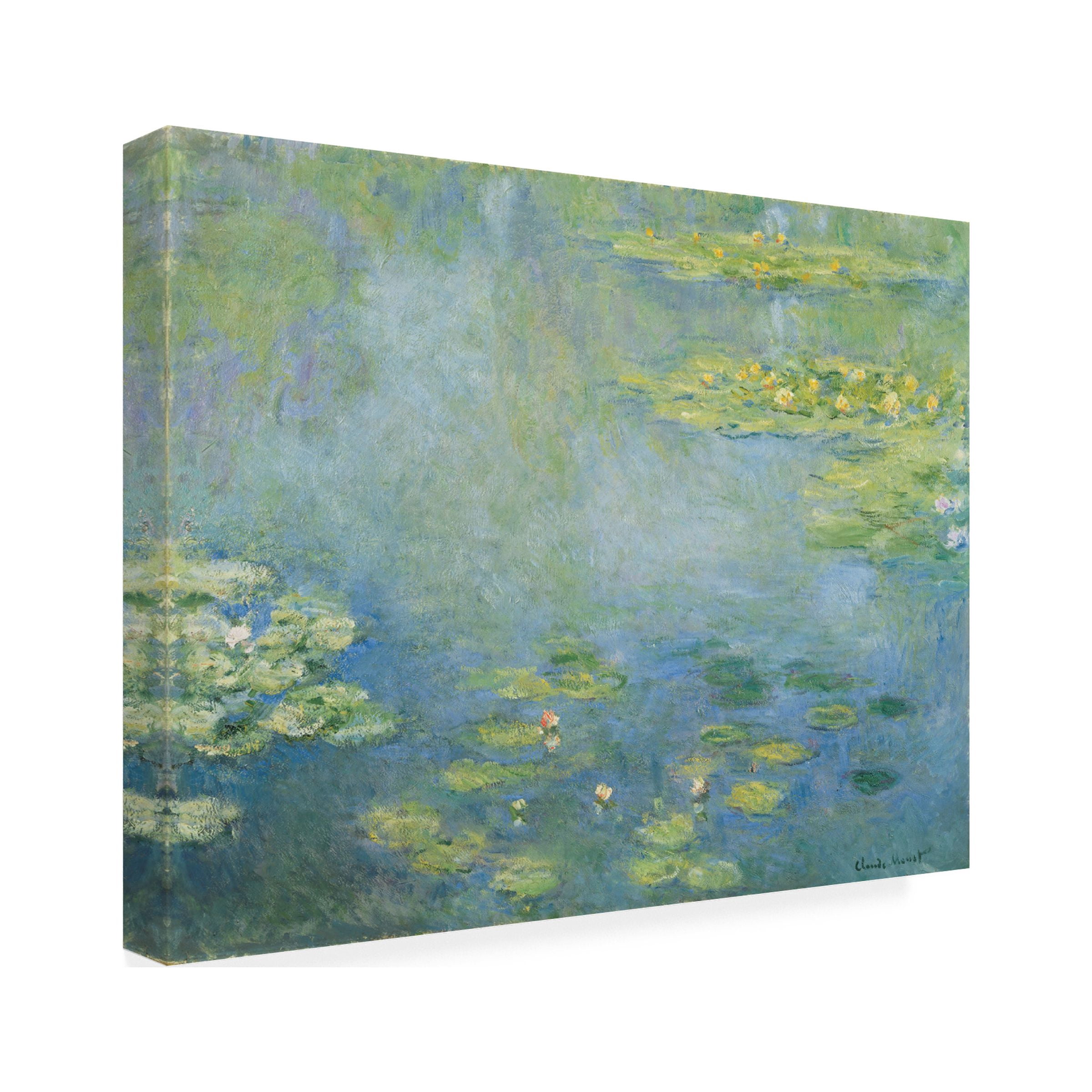 Claude Monet 'Water Lilies 2' Canvas Art