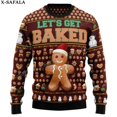 thumbnail image 3 of Suéteres de punto navideños con diseño divertido de hombre de jengibre, comida, regalo divertido de Navidad y Halloween, jerséis para parejas, fiestas, unisex, informales, 3, 3 of 5