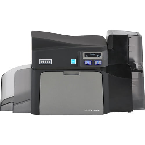 Restored Fargo DTC4250e Dual-Sided ID Card Printer, High-Quality PVC Card Printing, 300 dpi, USB & Ethernet Connectivity, Professional Badge Printer (Refurbished)