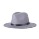 thumbnail image 3 of Qarigey Sombrero de ala ancha de fieltro, gorro Vintage para mujer, gorro cálido de invierno, accesorios de ropa de viaje para fiestas Sombreros gris, 3 of 8
