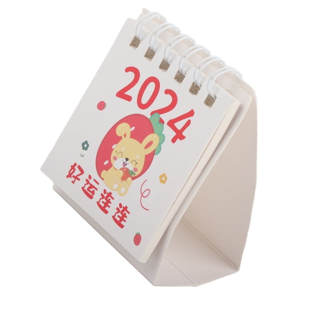 Mini Calendario de Escritorio, Papel que Ahorra Espacio Calendario de Escritorio Pequeño Para La Oficina